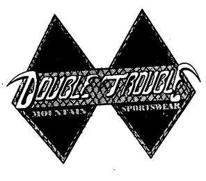 DOUBLE TROUBLE MOUNTAIN SPORTSWEAR logo