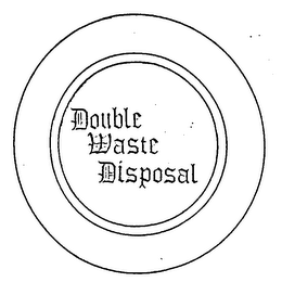DOUBLE WASTE DISPOSAL logo