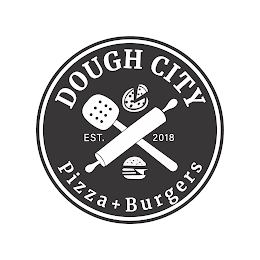 DOUGH CITY PIZZA + BURGERS EST. 2018 logo