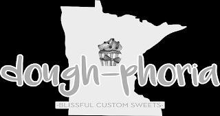 DOUGH-PHORIA -BLISSFUL CUSTOM SWEETS- logo