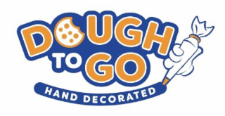 DOUGH TO GO HAND DECORATED logo