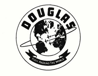 DOUGLAS FIRST AROUND THE WORLD logo