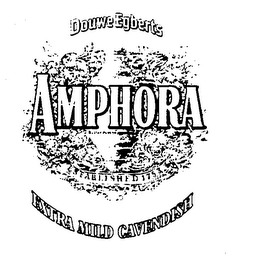 DOUWE EGBERTS AMPHORA ESTABLISHED 1753 EXTRA MILD CAVENDISH logo