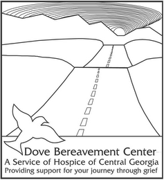 DOVE BEREAVEMENT CENTER A SERVICE OF HOSPICE OF CENTRAL GEORGIA PROVIDING SUPPORT FOR YOUR JOURNEY THROUGH GRIEF logo