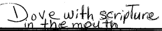 DOVE WITH SCRIPTURE IN THE MOUTH logo