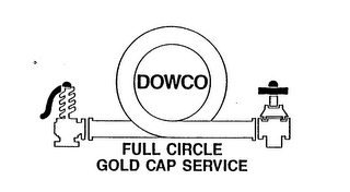 DOWCO FULL CIRCLE GOLD CAP SERVICE logo