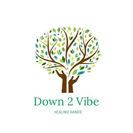 DOWN 2 VIBE HEALING HANDS logo