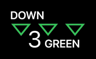 DOWN 3 GREEN logo