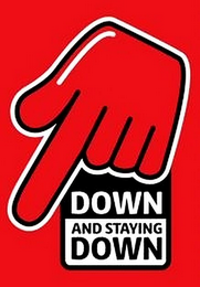 DOWN AND STAYING DOWN logo