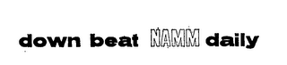 DOWN BEAT NAMM DAILY logo