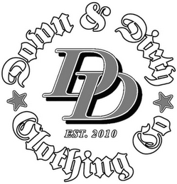 DOWN & DIRTY CLOTHING CO. DD EST. 2010 logo