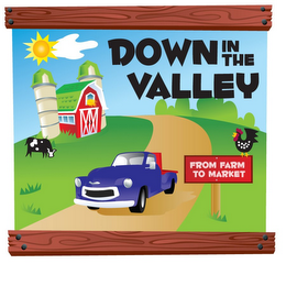 DOWN IN THE VALLEY FROM FARM TO MARKET logo