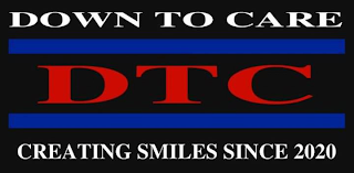 DOWN TO CARE DTC CREATING SMILES SINCE 2020 logo