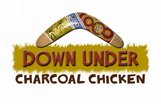 DOWN UNDER CHARCOAL CHICKEN logo