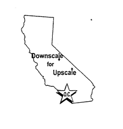 DOWNSCALE FOR UPSCALE O.C. logo
