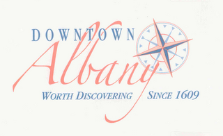 DOWNTOWN ALBANY WORTH DISCOVERING SINCE 1609 logo