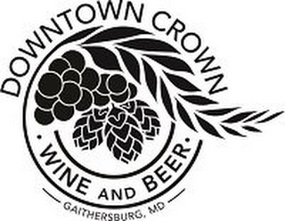 DOWNTOWN CROWN WINE AND BEER GAITHERSBURG, MD logo