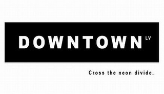 DOWNTOWN LV CROSS THE NEON DIVIDE. logo