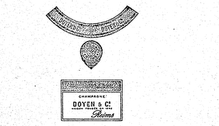 DOYEN & CO. MAISON FONDEE EN 1895 REIMS GOLDEN LABEL CHAMPAGNE logo