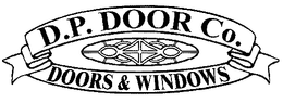 D.P. DOOR CO. DOORS & WINDOWS logo