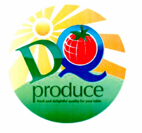 DQ PRODUCE FRESH AND DELIGHTFUL QUALITY FOR YOUR TABLE logo