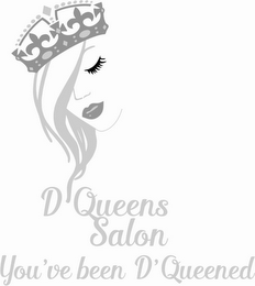 D'QUEENS SALON YOU'VE BEEN D'QUEENED logo