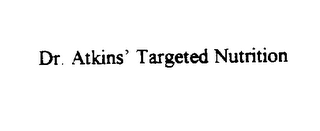 DR. ATKINS' TARGETED NUTRITION logo