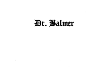 DR. BALMER logo