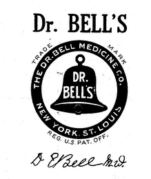 DR. BELL'S THE DR. BELL MEDICINE CO. NEW YORK ST. LOUIS logo