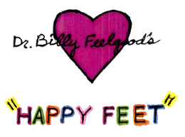 DR. BILLY FEELGOOD'S "HAPPY FEET" logo