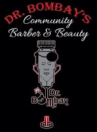 DR. BOMBAY'S COMMUNITY BARBER & BEAUTY DR. BOMBAY TNT logo