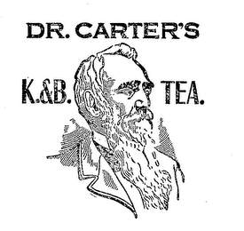 DR. CARTER'S K. & B. TEA. logo
