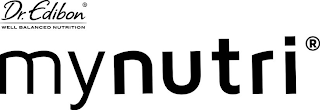 DR. EDIBON WELL BALANCED NUTRITION MYNUTRI logo