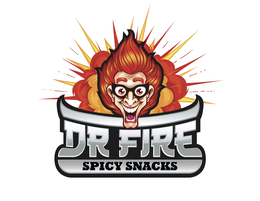 "DR FIRE SPICY SNACKS" logo