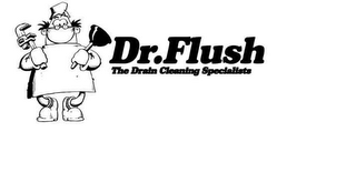DR. FLUSH THE DRAIN CLEANING SPECIALIST logo