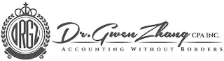 DR. GWEN ZHANG CPA INC. ACCOUNTING WITHOUT BORDERS DRGZ logo