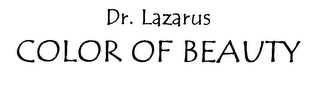 DR. LAZARUS COLOR OF BEAUTY logo