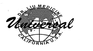 DR. LIU MEDICINE UNIVERSAL CALIFORNIA U.S.A. logo