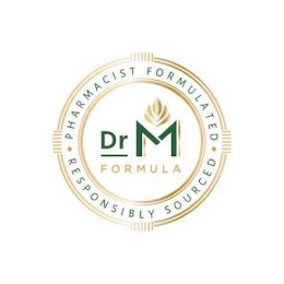 DR M FORMULA PHARMACIST FORMULATED RESPONSIBLY SOURCED logo