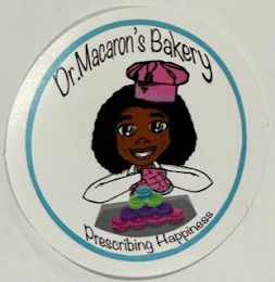DR. MACARON'S BAKERY PRESCRIBING HAPPINESS logo