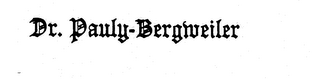 DR. PAULY-BERGWEILER logo