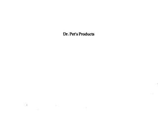 DR. PET'S PRODUCTS logo