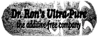 DR. RON'S ULTRA-PURE THE ADDITIVE-FREE COMPANY logo