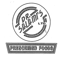 DR.  SALAMI'S LTD. PRESCRIBED FOODS logo