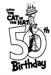 DR. SEUSS THE CAT IN THE HAT 50TH BIRTHDAY logo