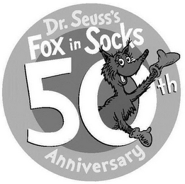 DR. SEUSS'S FOX IN SOCKS 50TH ANNIVERSARY logo