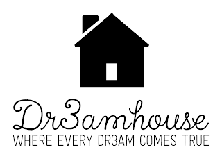 DR3AMHOUSE  WHERE EVERY DREAM COMES TRUE logo