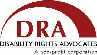 DRA DISABILITY RIGHTS ADVOCATES A NON-PROFIT CORPORATION logo