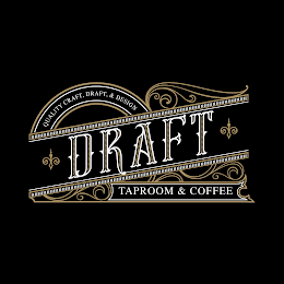 DRAFT QUALITY CRAFT, DRAFT, & DESIGN TAPROOM & COFFEE logo