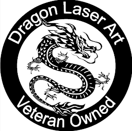 DRAGON LASER ART VETERAN OWNED logo
